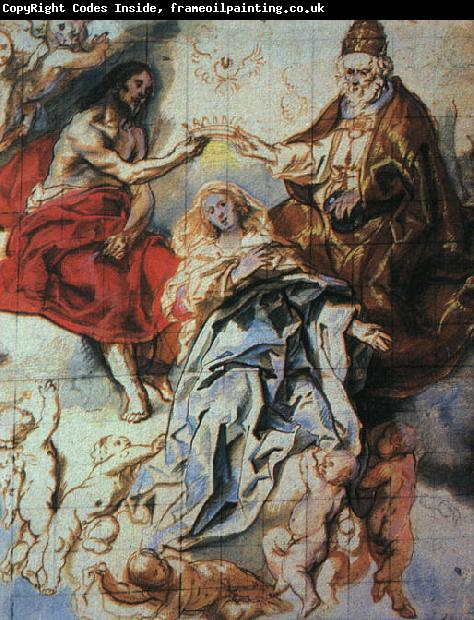Jacob Jordaens The Coronation of The Virgin by the Holy Trinity
